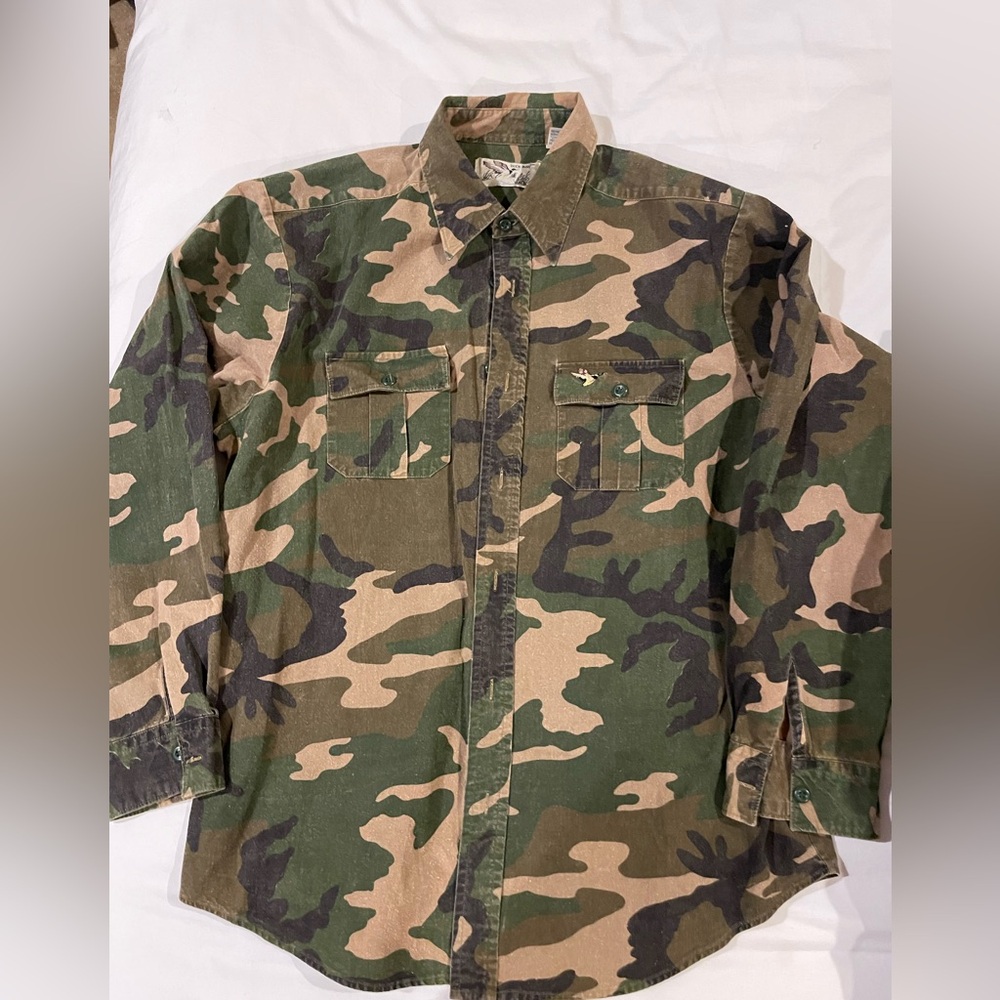 Duck Bay Camo Shirt Sz L